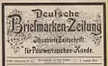 Deutsche Briefmarken-Zeitung von 1911