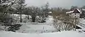 Quohrener Dorfteich im Winter