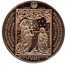 Riemenschneider-Gedenkmedaille (1950) von Helmut König (Medailleur)