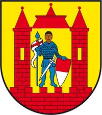 Wappen von Sandau 1996 (dunkler Mohr)