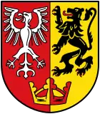 im Schildfuß eine Krone in verwechselten Farben (Bad Neuenahr-Ahrweiler)