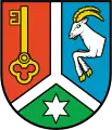 „Durch einen silbernen Göpel geteilt von Rot, Blau und Grün...“