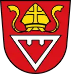 Gestürzte Triangel im Wappen von Wehringen (Bayern)