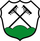 Gekreuzte Harken im Wappen von Wietzendorf, Niedersachsen
