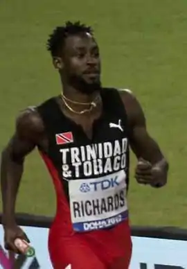 Jereem Richards bei der Leichtathlethik-WM 2019 in Doha
