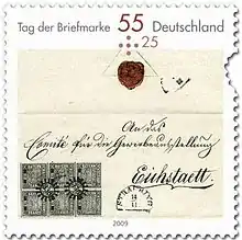 Eichstätt-Brief auf einer deutschen Briefmarke von 2009