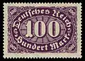 100 MarkInlandsbriefporto 1.&nbsp;März bis 30.&nbsp;Juni 1923