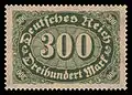 300 MarkInlandsbriefporto 1. bis 31.&nbsp;Juli 1923