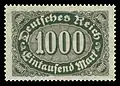 1000 MarkInlandsbriefporto 1. bis 23.&nbsp;August 1923