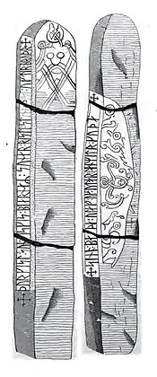 Runenstein I + II von Lund