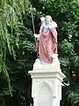 Teilausschnitt Statue „Guter Hirte“