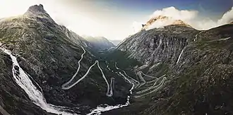 Blick über das Isterdal von Utsikten (Panorama)