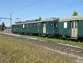 Die RBe 4/4 wurden nach ihrer Ab­lieferung als Städteschnellzug eingesetzt.
