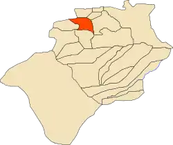Lage von Kénadsa in der Provinz Bechar