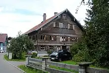 Mitterstallbau, Wohnteil Blockbau verschindelt