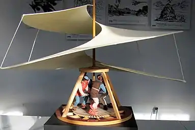 Modell der Luftschraube im Hubschraubermuseum Bückeburg