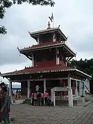 Kalika Mandir oberhalb der Stadt Gaidakot