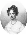 Rahel Varnhagen von Ense (1771–1833), Stahlstich von Moritz Daffinger (1790–1849), entstanden 1817