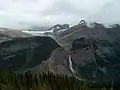 Daly Gletscher und Takakkaw Falls am 16. Juli 2005