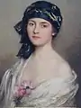 Dame mit schwarzem Turban
