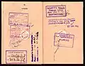 Visa im Reisepass (1952)