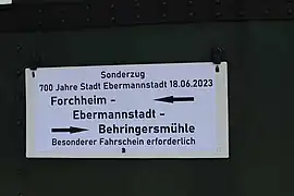 Sonderfahrt 700 Jahre Ebermannstadt