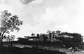 Landschaft mit Herrenhaus, 17. Jh., Öl auf Lwd., 100 × 150 cm