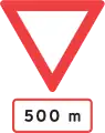 B11: Vorfahrt gewähren in 500 Metern