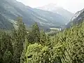 Blick vom Berghotel Maderanertal auf Balmenegg