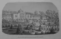 Maurisches Landhaus und Großes Bassin 1865, mit Gruppe&nbsp;3