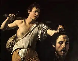 Caravaggio: David mit dem Haupt des Goliath, 1606–1607