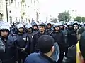 Paramilitärische Polizei am 25. Januar 2011