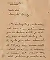 Erste Seite des entwendeten Briefes