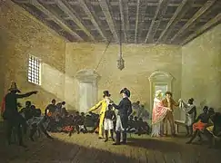 Sklavenmarkt-Szene, Rua do Valongo (Jean-Baptiste Debret)