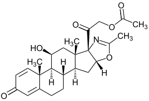 Strukturformel Deflazacort