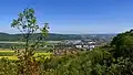 Ausblick vom Steinbruch über jüngere Gebiete der Stadt Springe