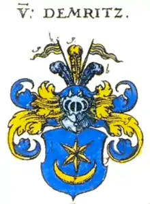 Wappen der Herren von Demritz bzw. Temritz