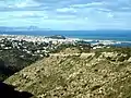 Blick über Dénia und die Bucht von València