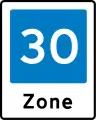 E53: Bereich mit Geschwindigkeitsreduzierung