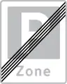 E69.3: Ende einer Parkzone