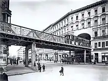 U-Bahndurchfahrt in der Berliner Dennewitzstraße (1905)