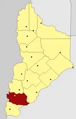 Lage von San Martín de Los Andes