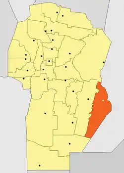 Lage von Corral de Bustos