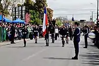 Parade der „chilenischen Ureinwohner“.