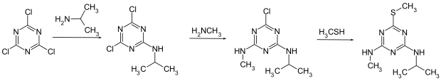Synthese von Desmetryn