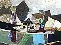 Detail 2, Wand Mosaik, Kennen und Erkennen, 1955–60, Universität Basel, Schweiz. Von Coghuf, Ernst Stocker (1905–1976) Künstler