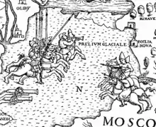 Schlacht auf dem Eis zwischen Schweden und den Moskovitern