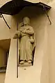 Jakobusstatue an der Kirche