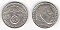 5 RM, 1936 (Silber)