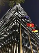 Das Deutsche Haus Ho Chi Minh City bei Nacht.